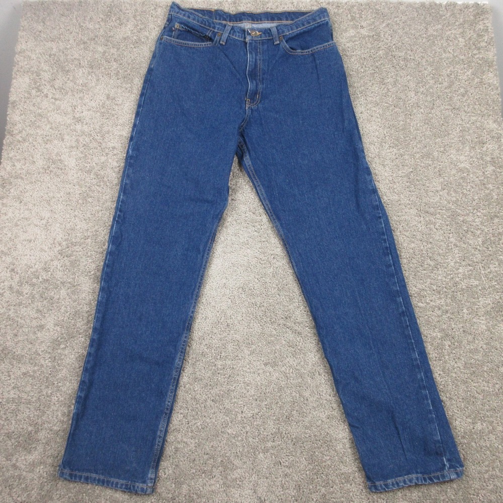 Polo Ralph Lauren Jeans Mens 34x34 Blue Classic Relaxed‎ Zip Flt Denim Pants Y2K
